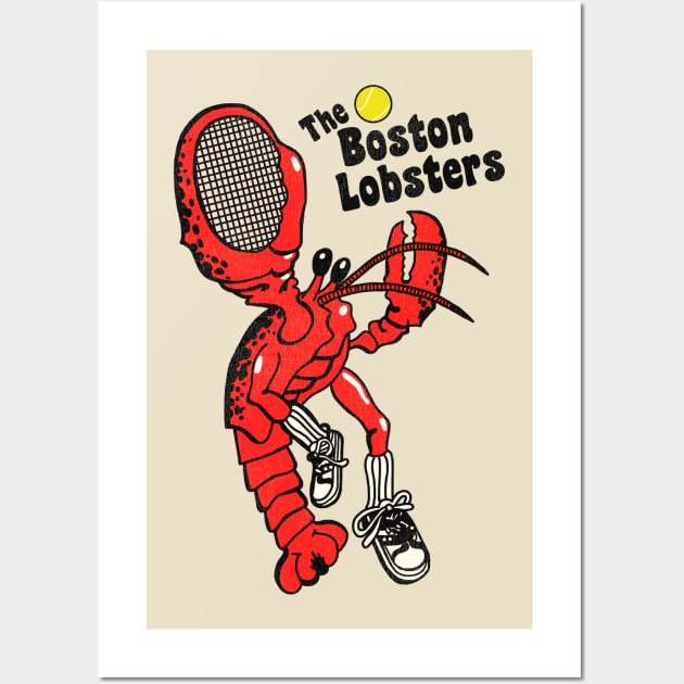 The Boston Lobsters Defunct Tennis Team Wall Art by darklordpug